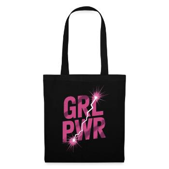 Women Power GRL PWR Girl Patriarchy Feminism - Tote Bag - black - Front