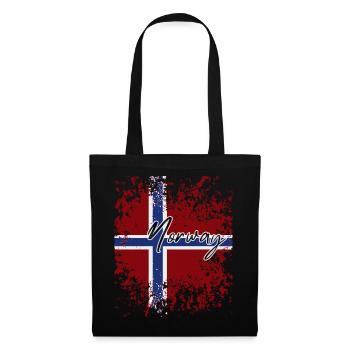 Norwegian Pride, I Love Norway - Tote Bag - black - Front