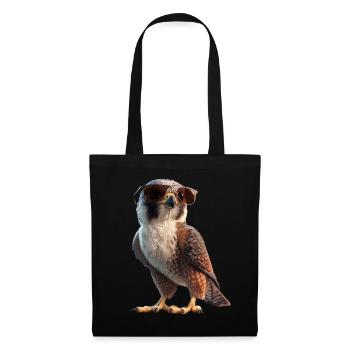 Faucon crécerelle Faucon Chasse Faucon pèlerin Faucon mignon - Sac en tissu - noir - Devant