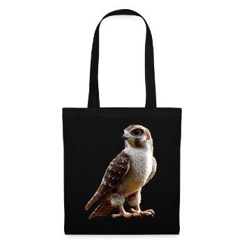 Faucon crécerelle Faucon Chasse Faucon pèlerin Faucon mignon - Sac en tissu - noir - Devant