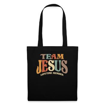 Team Jesus Lifetime Member - Tote Bag - black - Front