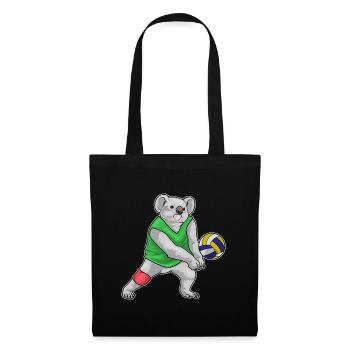 Koala Volleyball Player Volleyball - Tote Bag - black - Front