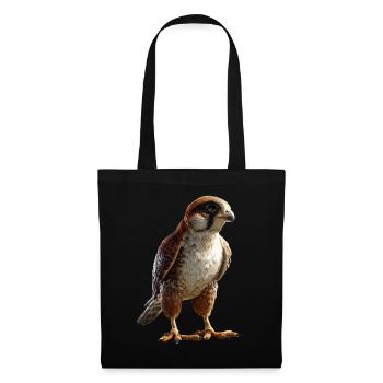 Faucon crécerelle Faucon Chasse Faucon pèlerin Faucon mignon - Sac en tissu - noir - Devant