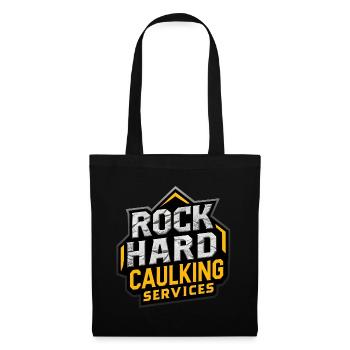 Drôle Adulte Humour Rock Hard Calfeutrage Services - Sac en tissu - noir - Devant