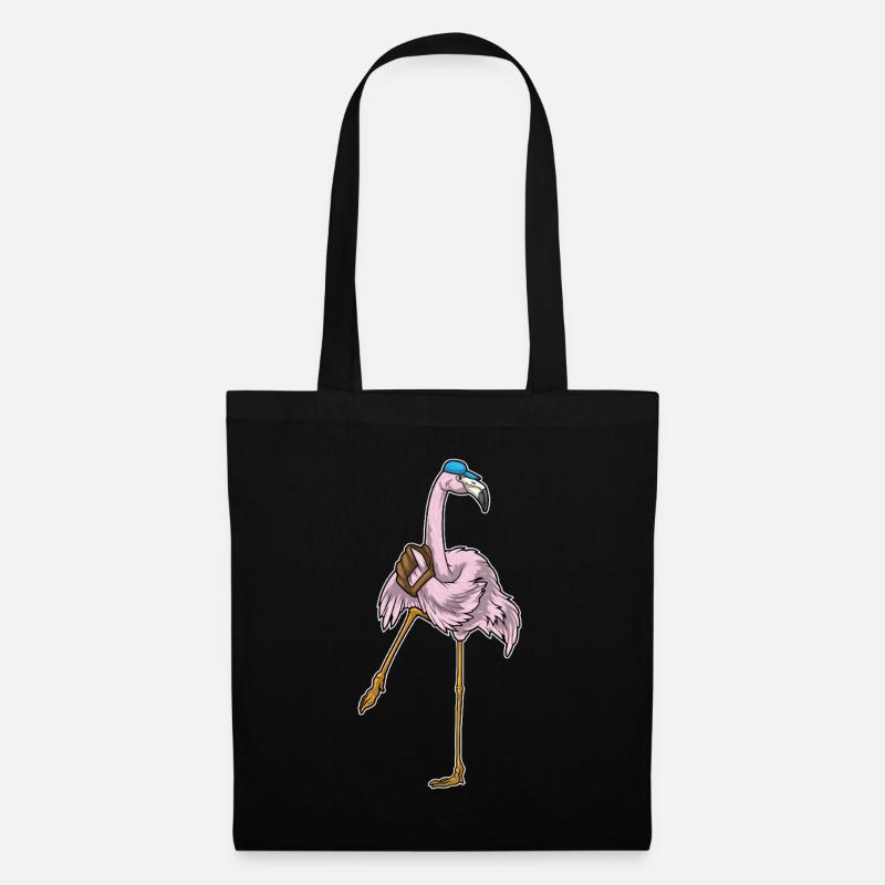 Flamingo Baseball Baseballhandschuh - Stoffbeutel - Schwarz