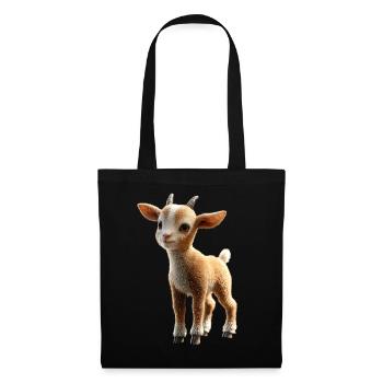 Chèvre Chèvre domestique Capricorne Chèvre Chèvre Chèvre mignonne - Sac en tissu - noir - Devant