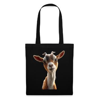 Chèvre Chèvre domestique Capricorne Chèvre Chèvre Chèvre mignonne - Sac en tissu - noir - Devant