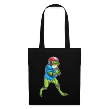 Football américain de Pâques Frog - Sac en tissu - noir - Devant