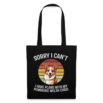 Pembroke Welsh Corgi Apology Design - Tote Bag - black - Front
