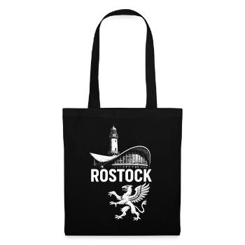 Rostock Teepot & Greif - Stoffbeutel - Schwarz - Vorne