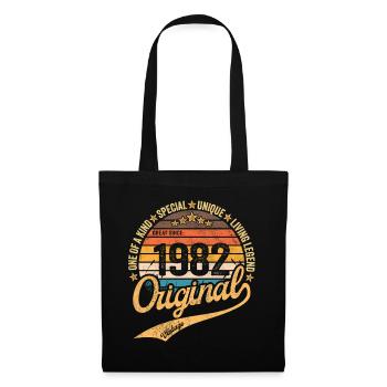 Retro Vintage born in 1982 Vintage 1982 - Tote Bag - black - Front