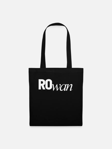 Rowan Persönlicher Name - Stoffbeutel - Schwarz