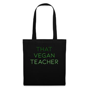 That Vegan Teacher - Stoffbeutel - Schwarz - Vorne