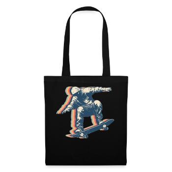 Skateboarding Skateboarder Skateboard Skater Retro - Stoffbeutel - Schwarz - Vorne