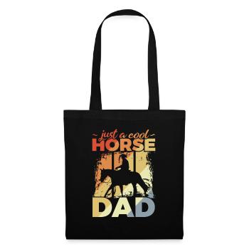 Cool Horse Dad - Sac en tissu - noir - Devant