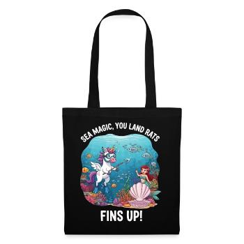 Sea Magic with Unicorn - Tote Bag - black - Front