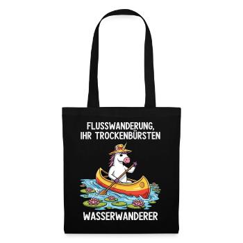 Excursion en canoë Licorne - Sac en tissu - noir - Devant