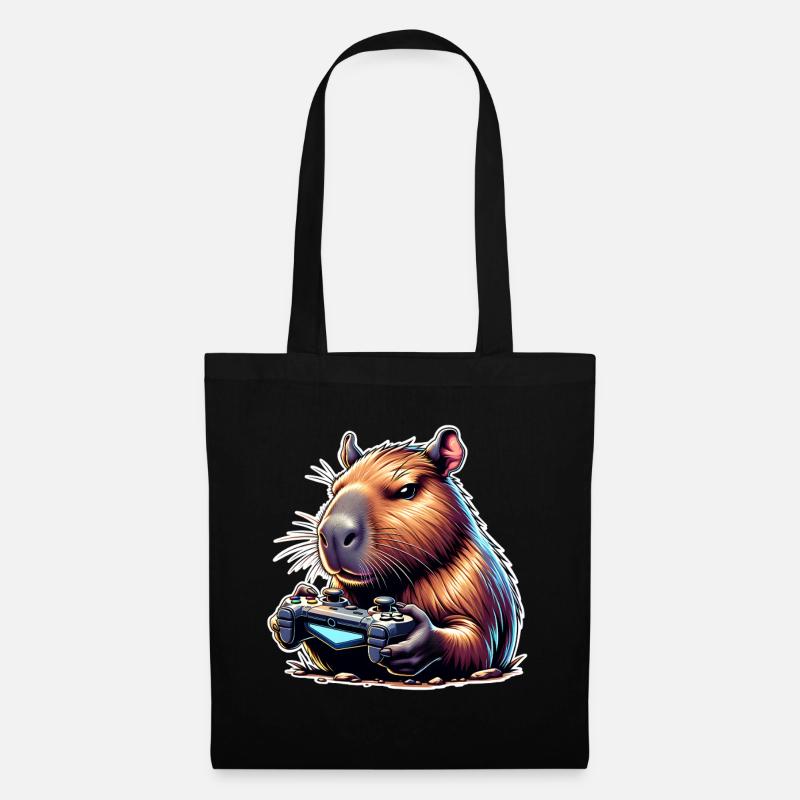 Capybara Gaming - Stoffbeutel - Schwarz