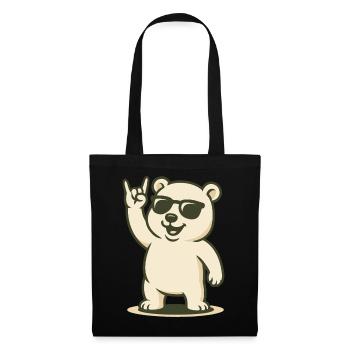 Rocker arctique - Sac en tissu - noir - Devant