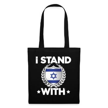 Israel Protection Coat of Arms Design - Tote Bag - black - Front