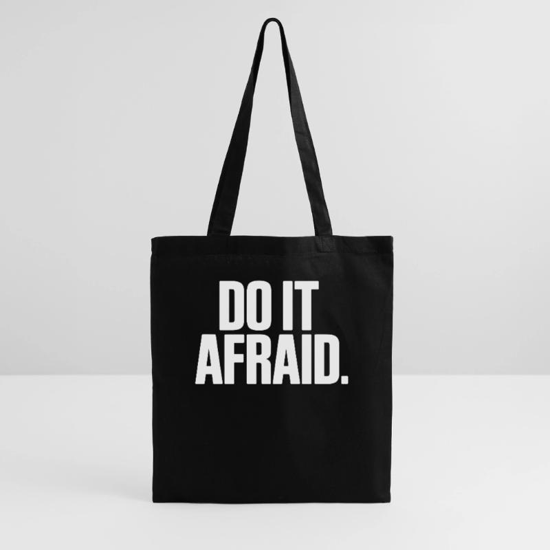 Do It Afraid Courage Development Motivation Tote Bag
