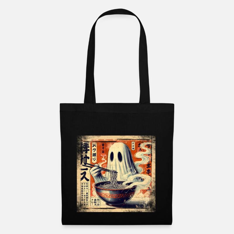 Ramen Geist Grunge Poster Style - Stoffbeutel - Schwarz