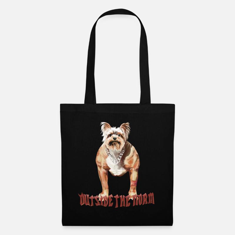 Außerhalb der Norm - Lustiger Hund - Stoffbeutel - Schwarz