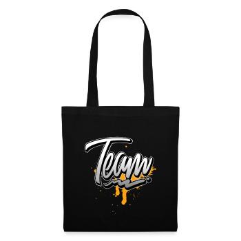 Équipe - Sac en tissu - noir - Devant