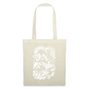 Samurai Shirt: Dragons Dancing Through Party Night - Tote Bag - nature - Front