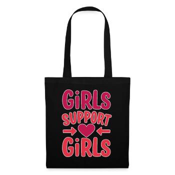 Girls Support Girls Friendship - Tote Bag - black - Front