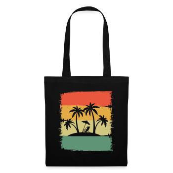 Voyage de vacances à Palm Island - Sac en tissu - noir - Devant