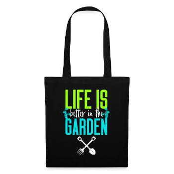 Life is Better in the Garden - Tote Bag - black - Front