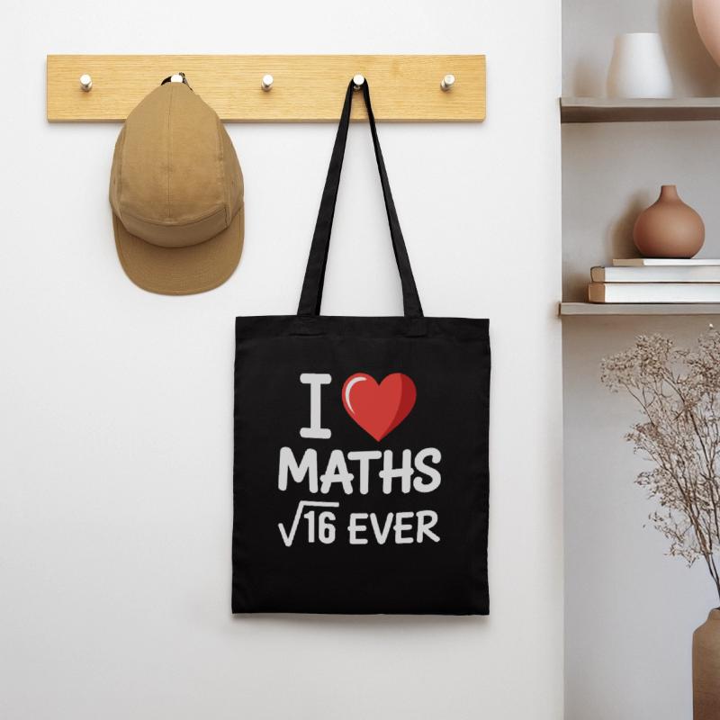 Math J’adore les maths Maths Nerd Professeur de mathématiques Sac en tissu