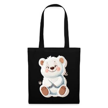 Süßer Bär – Geschenkidee für Wald- & Tierfans - Stoffbeutel - Schwarz - Vorne