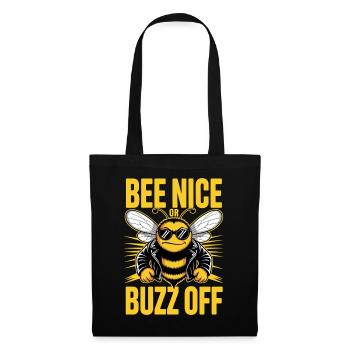 Abeille Apiculteur Abeille Nice Ou Buzz Off Apiculteur - Sac en tissu - noir - Devant
