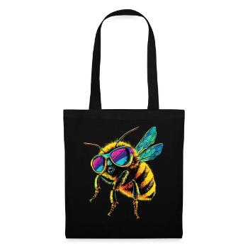abeilles apiculteur miel apiculteur abeilles abeille mignonne - Sac en tissu - noir - Devant