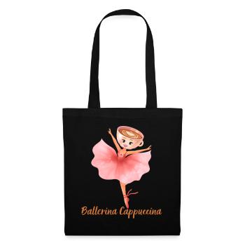 Funny Ballerina Cappuccina Italian Brainrot Meme - Tote Bag - black - Front