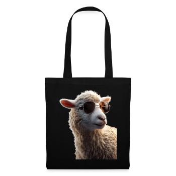 Mouton Agneau Mouton Mouton domestique Berger Mouton doux - Sac en tissu - noir - Devant