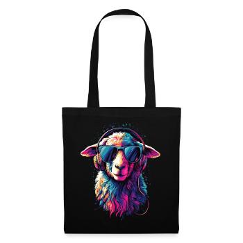 Sheep Lamb Sheep Domestic Sheep Shepherd Sweet Sheep - Tote Bag - black - Front