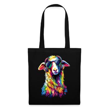 Sheep Lamb Sheep Domestic Sheep Shepherd Sweet Sheep - Tote Bag - black - Front