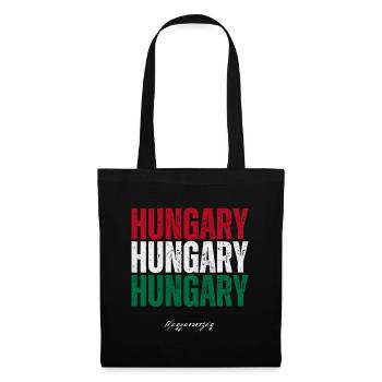 Fierté hongroise, j’aime la Hongrie - Sac en tissu - noir - Devant