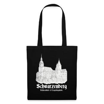 Schwarzenberg Schlossblick - Stoffbeutel - Schwarz - Vorne