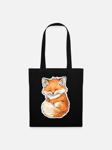 Fuchs - Stoffbeutel - Schwarz