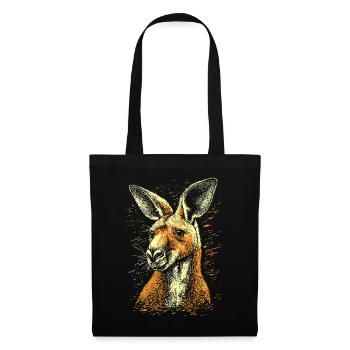 Kangaroo Australia Outback Wild Cute Kangaroos - Tote Bag - black - Front