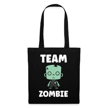 Energetische Zombie-Minimalistische Illustration - Stoffbeutel - Schwarz - Vorne