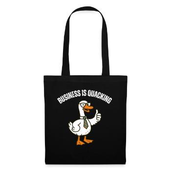 Quacking Business Duck - Tote Bag - black - Front