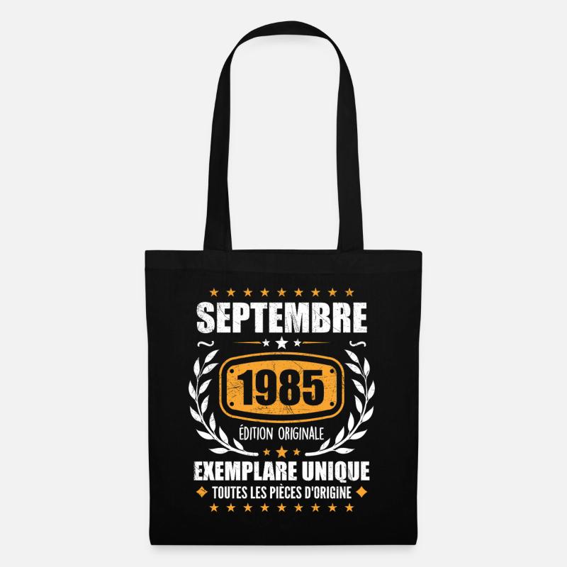 September 1985 Unikat - September 1985 - Stoffbeutel - Schwarz