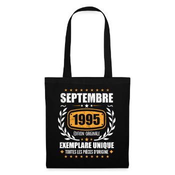 September 1995 Unikat - September 1995 - Stoffbeutel - Schwarz - Vorne