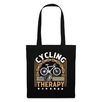 Bicycle Cyclist Mountain Bike - Tote Bag - black - Front
