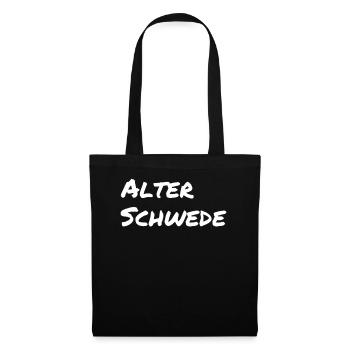 Alter Schwede - Lustiger Spruch - Funny - Stoffbeutel - Schwarz - Vorne